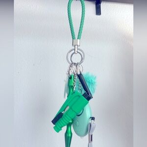 Green Safety Keychain